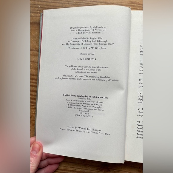 Seneca The Humanist At The Court Of Nero Villy Sorenson Hardcover Vintage Book - Picture 7 of 10